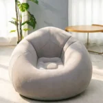 Canapé gonflable rond et moelleux, fauteuil de détente portable, idéal pour l’intérieur et l’extérieur, pour le