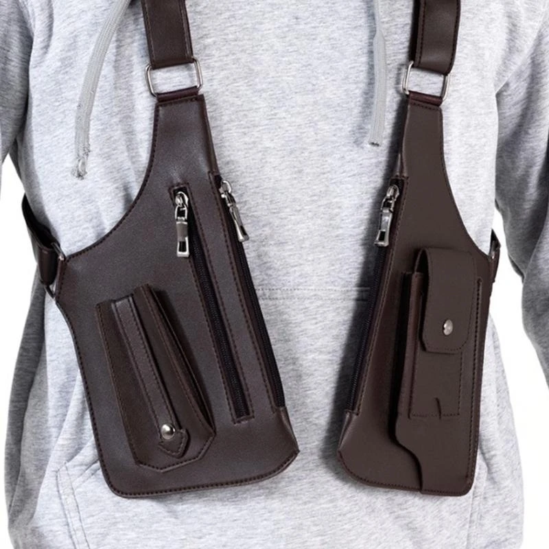 J1HE (1 paquet) portefeuille en avec sangle cachée sous les bras, accessoires réglables avec Double