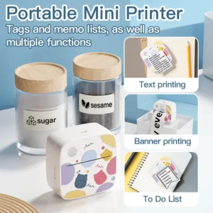 Imprimante d'étiquettes Dolewa D2, imprimante portable, imprimante thermique, imprimante d'étiquettes adhésives,