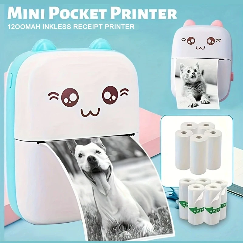 Imprimante portable C9 mini HD, imprimante d'étiquettes adhésives, imprimante thermique de poche Bluetooth avec papier