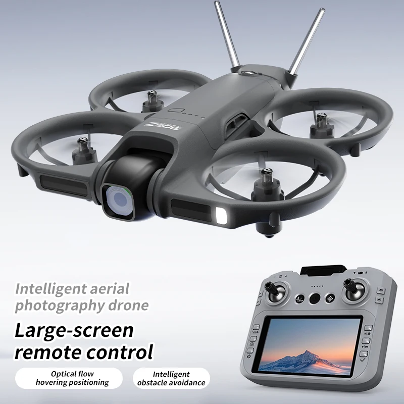 Drone Lenovo Z906 8K HD Aérien Intelligent avec Évitement d'Obstacles, Télécommande à Grand Écran, Pliable, Moteur