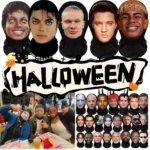 Nouveau Masque Facial 3D Imprimé pour Halloween, Réaliste, Effet Visuel Complet, pour Spectacles, Accessoire de