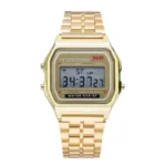 F91W montre à bracelet en acier Non étanche pour femmes, hommes, horloge d'affaires, montre de sport numérique LED