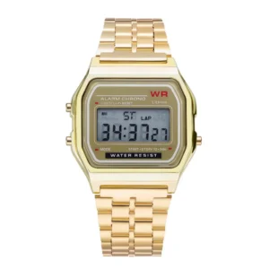 F91W montre à bracelet en acier Non étanche pour femmes, hommes, horloge d'affaires, montre de sport numérique LED