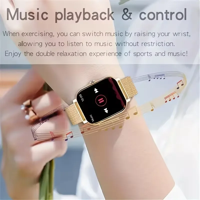 Montre connectée sportive, moniteur de santé, étanche, appels Bluetooth, pour hommes et femmes, compatible iOS et